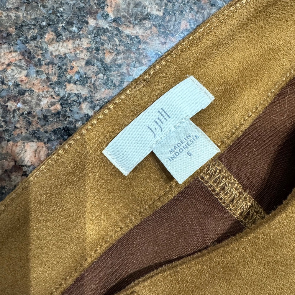JJill faux suede skinny pants
